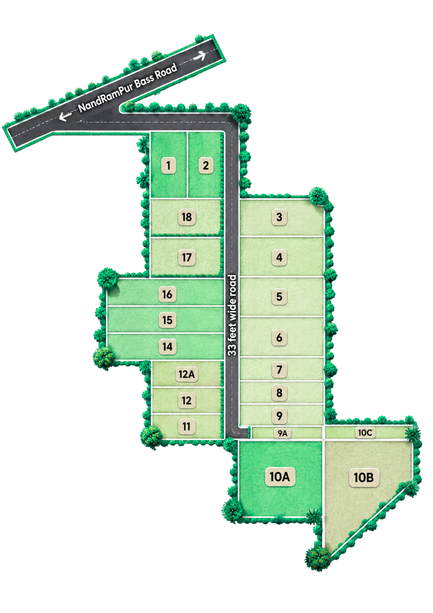 Typical Unit Layout of Panturli Greens Farmhouse in Dharuhera